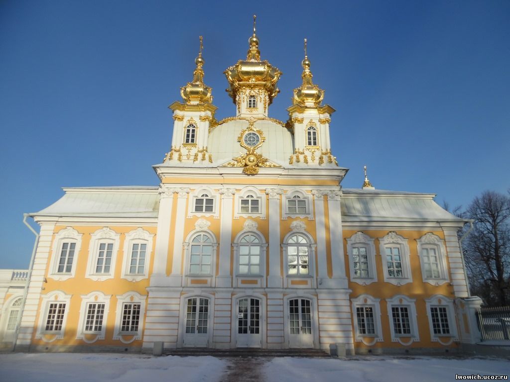 Петергоф, церковь Большого дворца (Церковный корпус)