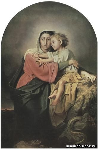 В.Г. Перов. Христос и Богородица на берегу житейского моря. 1867